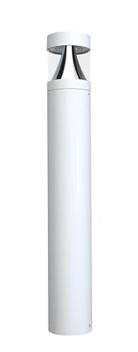 RAB Lighting B17 LED Bollard Light - Outdoor Energy-Efficient with Field-Adjustable Wattage 24W/19W/14W - Selectable CCT 3000K/4000K/5000K - 0-10V Dimmable - DLC Premium - Wet Location Rated (B17W)