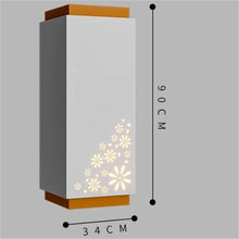 YUHUAWF Garden Bench Solar Light Flower Box Decorative Planting Trough Planter Box with Bench