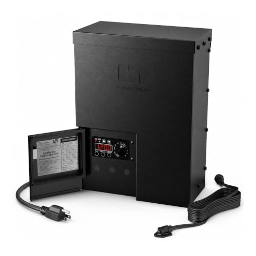 LL Lighting Living Low Voltage Transformer 900W Landscape Outdoor Lighting Transformer 120V AC to 14V &12V AC Weatherproof for Outdoor Lights, LED Spotlights and Pathway Garden Lighting