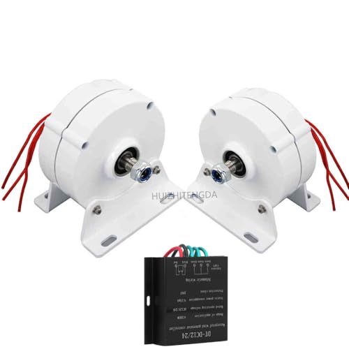 HUIZHITENGDA 24V,12000W Permanent Magnet Electric Motor Generator, Permanent Magnet Motor Start-Up 2M/S Rated 13M/S for Home Boat Wind Solar System