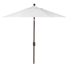 Treasure Garden 7.5ft Patio Umbrella – Outdoor Market Umbrella – Push Button Tilt – Bronze Aluminum Frame (Sunbrella, Natural)