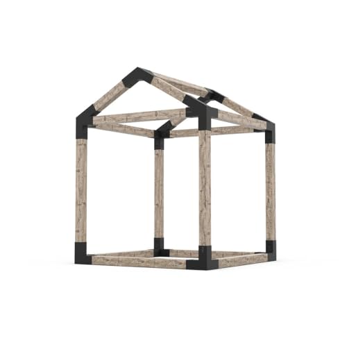 TOJAGRID Grid 30 Single Pergola Kit with Base for 6x6 Wood Posts