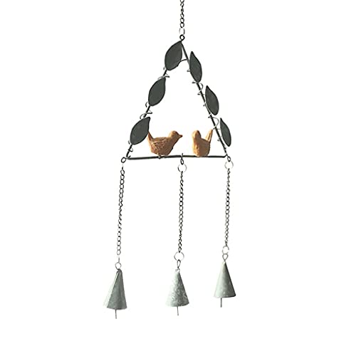 1PC Metal Wind Chimes Hanging Craft Window Home Decor Wind Chimes Ornaments Home Wall Decoration Crafts (Color : Gray) (Gray)
