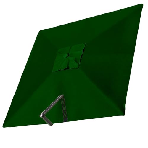 KGPGNYMYHA Square Umbrella Canopy 8' Cantilever Patio Umbrella Top Cover Replacement Offset Umbrella Cloth For Market Umbrella(Green,4x3m (13x9.8ft))