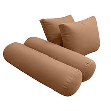 Prolinemax Style1 Twin Size 5PC Outdoor Daybed Mattress Cushion Set Brown