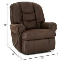 Stallion Big Man King of Comfort (Extra Large) Wallsaver Recliner in Walnut. Made for The Big Guy Or Gal. Rated for Up to 500 Lbs. Extended Length. 79 Inches. Seat Width. 25 Inches.