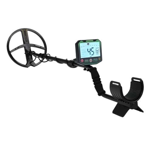 ZOCWJK Metal Detector for Adults Professional Higher Accuracy 10'' Coil Waterproof Metals Gold Detector Headphone Shovel Backpack(One Color-Detector only