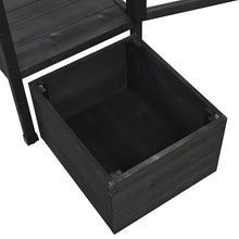 62.4inch Height Wood Garden Greenhouse Balcony Portable Mini Cold Frame with Movable Storage Box and Adjustable Shelves for Outdoor Indoor Use Black