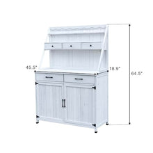 Wooden Potting Bench with Storage Cabinet for Garden Tasks, Sturdy Work Surface and Tool Organization for Patio or Greenhouse