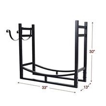WXPWAMZ Metal Iron Wood Storage Rack Fireplace Tools Fireplace Firewood Rack Casual Grill Firewood,