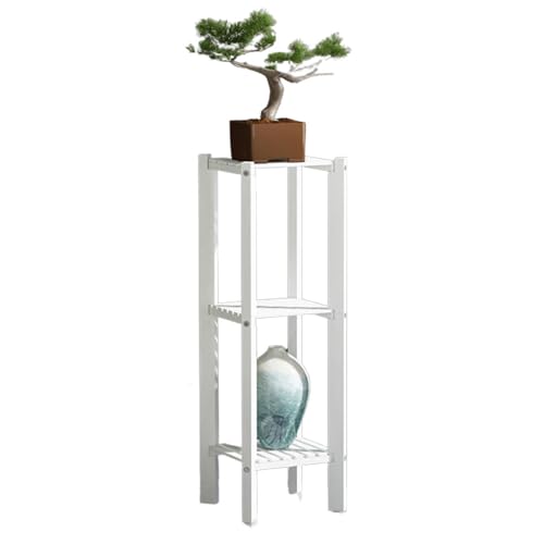 Fashion Plant Stand Indoor Bamboo Flower Pot Stand 3 Tier Corner Display Rack Modern Rustic Flower Shelf Detachable Anticorrosive Plant Shelf Waterproof Flower Rack For Corner Balcony Garden