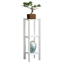 Fashion Plant Stand Indoor Bamboo Flower Pot Stand 3 Tier Corner Display Rack Modern Rustic Flower Shelf Detachable Anticorrosive Plant Shelf Waterproof Flower Rack For Corner Balcony Garden