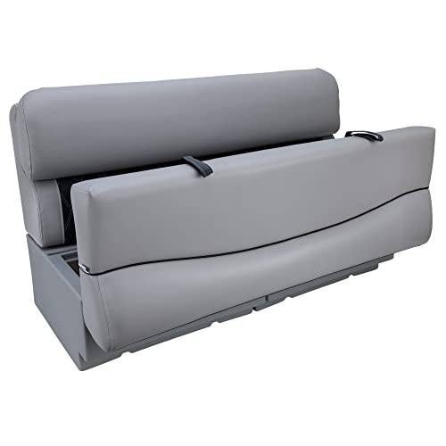 DeckMate 55'' Luxury Pontoon Boat Seat Charcoal & Gray