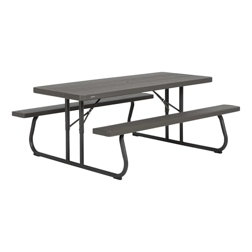 6Ft Woodgrain FLD Picnic Table
