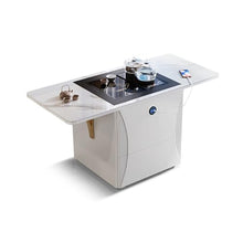 LICONG-2019 Tea Table Multi-Functional Mobile Tea Trolley Home Tea Trolley Rock Slab Kung Fu Tea Cart Folding Lift Balcony Coffee Table Side Table