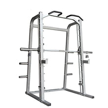 G FASHION STYLE Smith Machine with Linear Bearings and 7° Angle Barbell Silver Gray