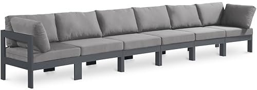 Meridian Furniture 376Grey-S180A Nizuc Collection Modern | Contemporary Outdoor Patio Modular Sofa