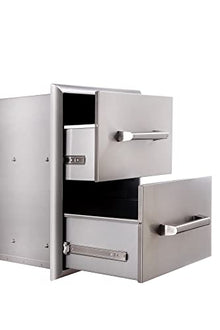 EdgeStar E160DRAW2 Stainless Steel 16 Inch Wide Double Storage Drawers