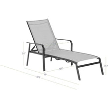 Hanover Foxhill 2-Piece Chaise Lounge Set Gray/Gunmetal