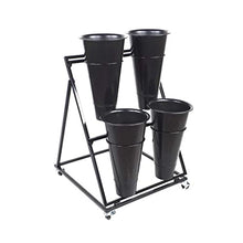RWGOVLU Flower Stands For Indoor Plants Flower Rack Display Stand Plant Shelf With Wheels For Fresh Flower Sho