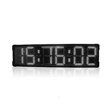 DUHTFCY Workout Timer Wall Interval Clock, 8 Inch 6 Digits Marathon Clock Double Sided Large Led Outdoor Clock Waterproof Real Time Clocks for Home Gym Fitness,White Double-Sided