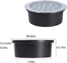 4PCS Underground Light LED 110V Landscape Lights, IP67 Waterproof, Path Light, Underground Light LED, Landscape In-ground Well Lights, Decorative Spotlight, Buried Lights ( Color : Blue , Size : 36W )