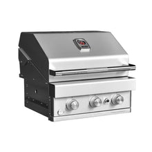 Turbo 26" 3-Burner Built-In BBQ Gas Grill - Natural Gas - BTG50-26-3BNG