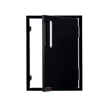 Whistler Outdoor Kitchen Cabinet Door 17" W x 24" H - Single Stainless Steel Door with Powerful Magnet,Outdoor Kitchen Vertical Glossy Black