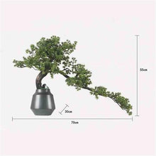 YXIANG56Q Fake Plants Artificial Bonsai Tree, Chinese Style Faux Pine Plants Desktop Plant for Room Decorations Bonsai Tree