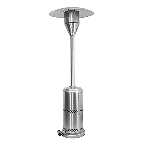 AIZYR Outdoor Patio Heater, Freestanding Propane Patio Heater with Wheels for Home/Courtyard/Indoor Dust &Waterproof