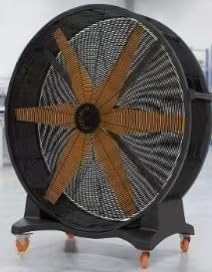 Mobile Cylinder Industrial Fan with Big Air Volume & Mist Spray for Warehouse Factory Construction Site(F)
