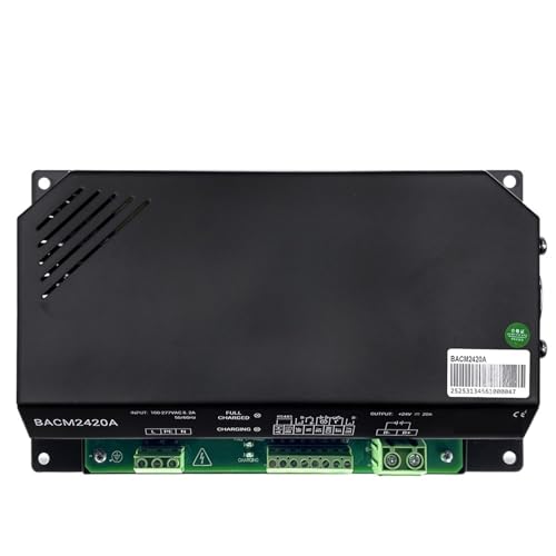 BACM2420A 20A Intelligent Battery Charger 12V/24V Two/Three-Stage Charging 100-277V AC for Genset Engine Parts