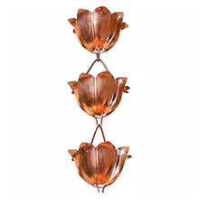LZPHGB Rain Chain, Japanese-Style Rain Chains for Gutters Roof Copper Chain Water Bell Temple Courtyard Drainage Link Artifact Falling Guide for Exterior Gutters,G