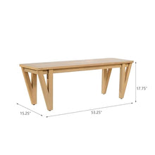 Christopher Knight Home Cleo Acacia Wood Outdoor Dining Bench Set Of 2, Rectangular Patio Benchs with V-Shaped Legs, Slat Panel Outdoor Seating, Weather Resistant Garden Bench for Backyard, Light Teak