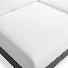 Outdoor Escape White Fabric Outdoor Patio Modular Sectional with Weather-Resistant Cushions, Spacious Seating, Contemporary Style for Outdoor Living Spaces
