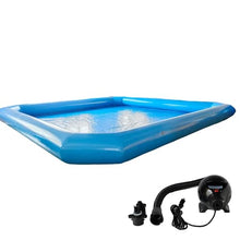 WYDDDARY 19.7x19.7x2ft Commercial Large Inflatable Pool Blow Up Swim Pools Swimming Lounge Pools with One Blower for Commercial Outdoor Summer