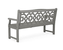 Martha Stewart by POLYWOOD® Chinoiserie 60” Garden Bench in Slate Grey