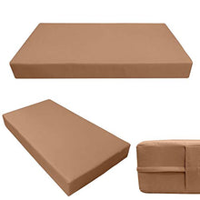 Prolinemax Style1 Twin Size 5PC Outdoor Daybed Mattress Cushion Set Brown