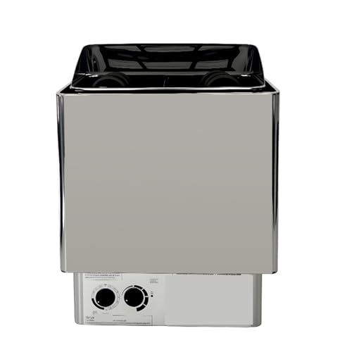 POGHDBXA Sauna Accessories, Sauna Heater, Stove for Room, Small Stainless Steel for Home, Heating Equipment, Dry, Constant Temperature Wall Boiler for, Hotel, SPA(3kw)