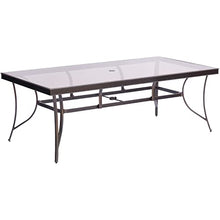 Hanover Fontana 9-Piece Rust-Resistant Aluminum Outdoor Dining Set Brown