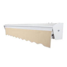 Awntech 18' Destin Left Motor (18' x 10') Retractable Patio Awning, Tan