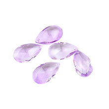 38mm/50mm/63mm/76mm/89mm Lilac Tear Drop Glass Crystal Prism DIY Pendant Chandelier Jewelry Suncatcher Spacer Faceted,89mm 20pcs