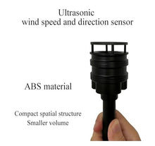 Aoleaby Mini Wind Speed and Direction Sensor, Mini-C2HS Anemometer Weather Station Air Temperature Tester(Mini-C5HS-485)
