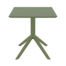 Sky Square Table 27 inch Olive Green
