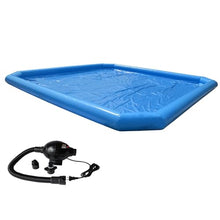 INTSUPERMAI Inflatable Swimming Pool 23×23×1.8ft for Water Walking/Rolling Ball with Air Pumps 110V for Household and Commercial Use Water Entertainment Tool