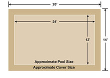 12' x 24' Rectangle Ultra-Loc III Solid Tan In-Ground Pool Safety Cover