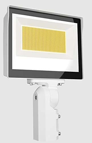 RAB X17FA140SFW Flood Field Adjustable (3000K-4000K-5000K) 140W LED, 120-277V, Photocell Included (SLIPFITTER, White)