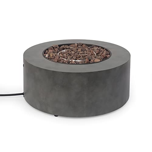 Christopher Knight Home Wellington Outdoor 40,000 BTU Circular Fire Pit (No Tank Holder) - Concrete Finish