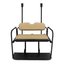 Gusto Club Car Precedent Golf Cart Flip Folding Rear Back Seat Kit Black