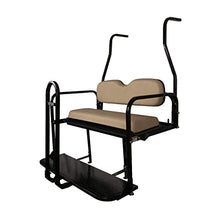 ProFX Golf Cart Rear Flip Seat Kit with Grab Bar for Club Car DS Gas & Electric Golf Carts Buff